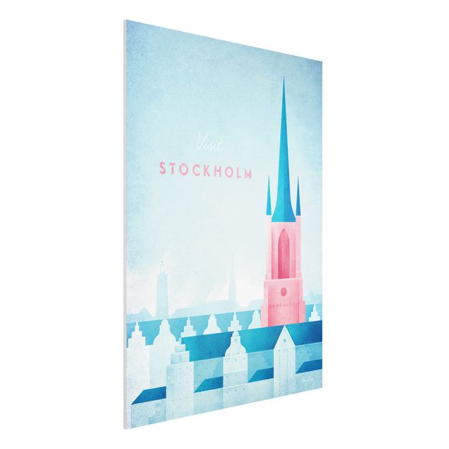 Print on forex - Travel Poster - Stockholm