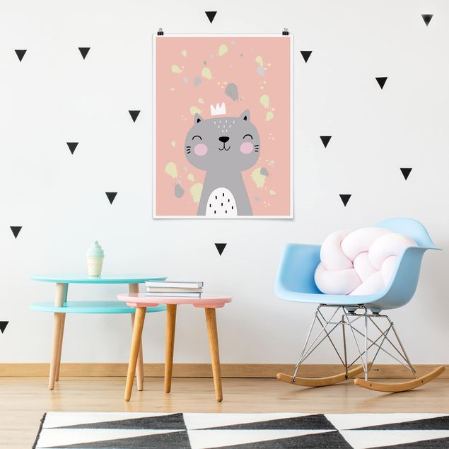 Poster kids room - Naughty Cat