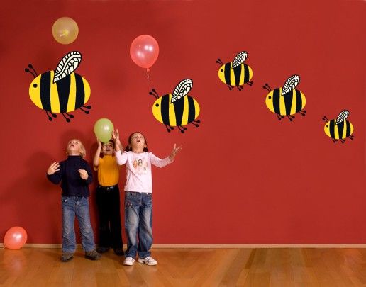 Wall stickers animals No.SF753 Family Tiger Bee
