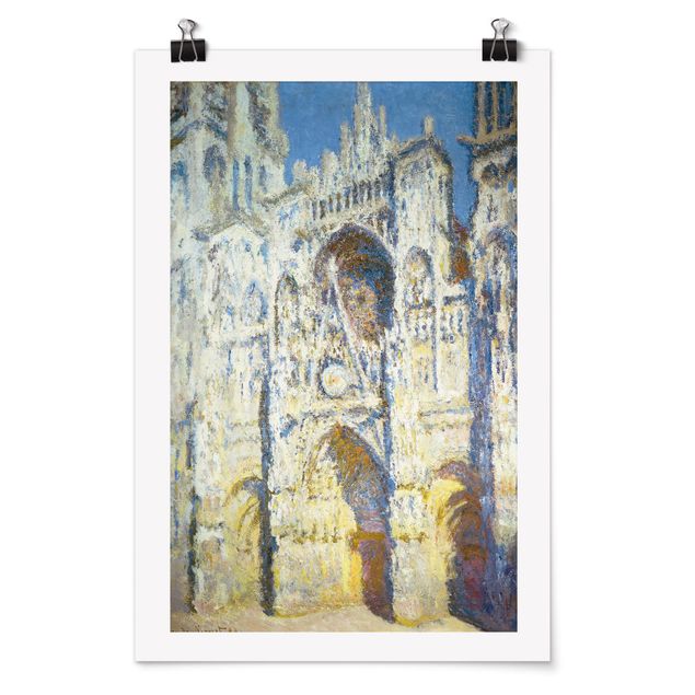 Poster art print - Claude Monet - Portal of the Cathedral of Rouen