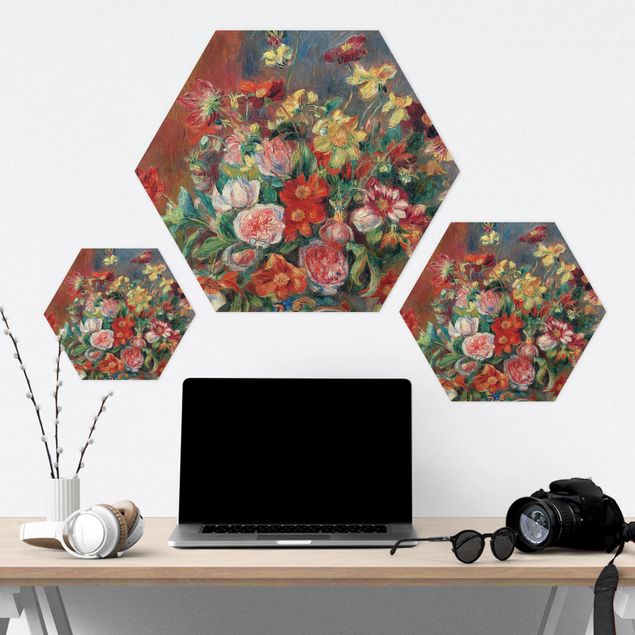 Alu-Dibond hexagon - Auguste Renoir - Flower vase