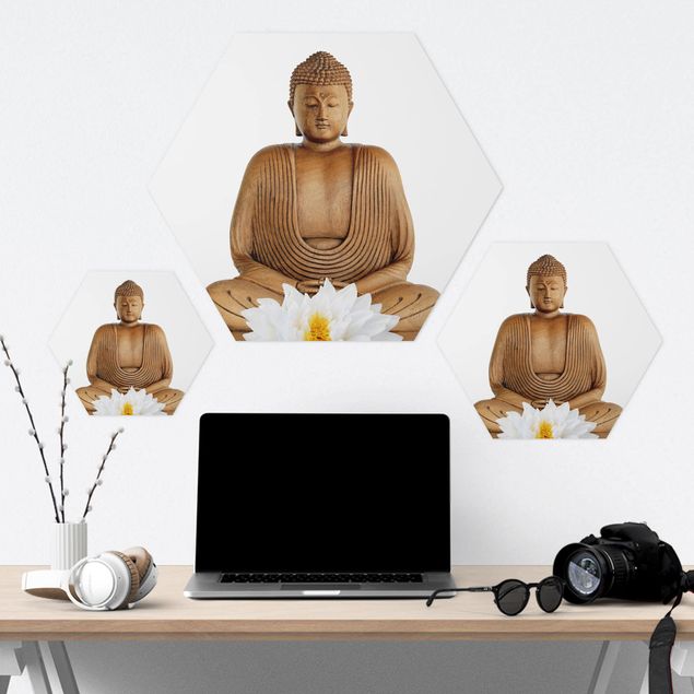Forex hexagon - Wooden Lotus Buddha