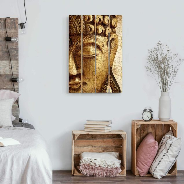 Print on wood - Vintage Buddha