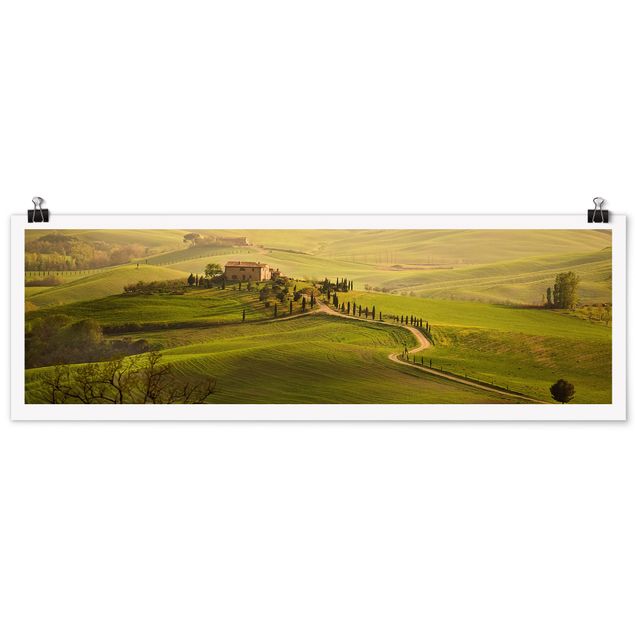 Panoramic poster nature & landscape - Chianti Tuscany