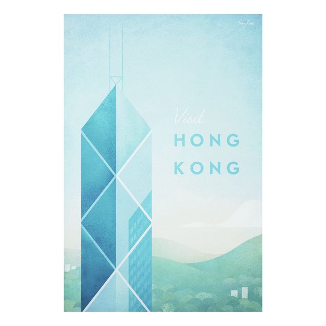 Print on forex - Travel Poster - Hong Kong