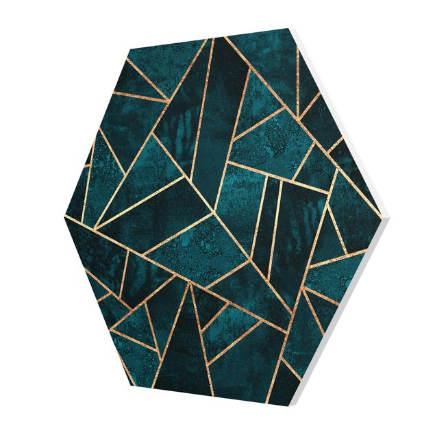 Forex hexagon - Dark Turquoise With Gold