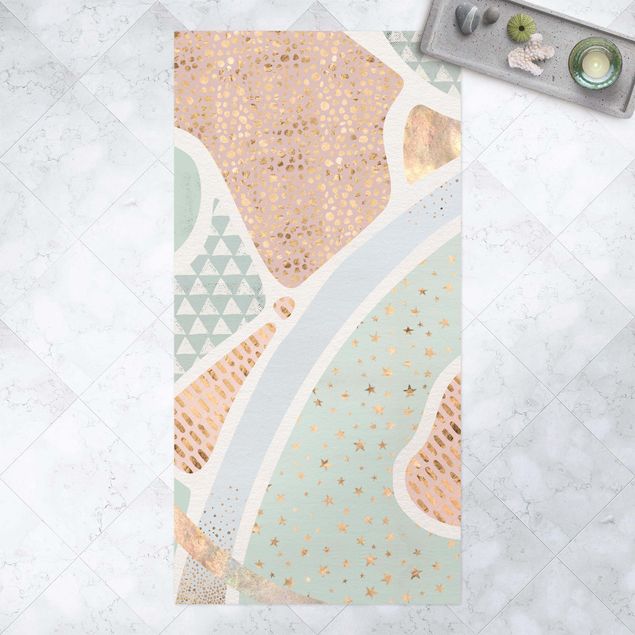 Balcony rugs Abstract Seascape Pastel Pattern