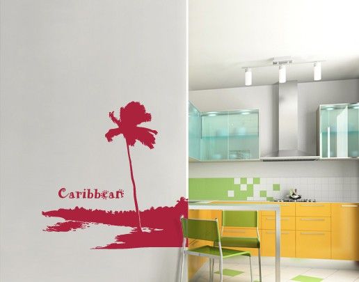 Wall stickers plants No.UL560 Carribean