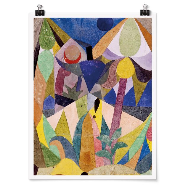 Poster art print - Paul Klee - Mild tropical Landscape