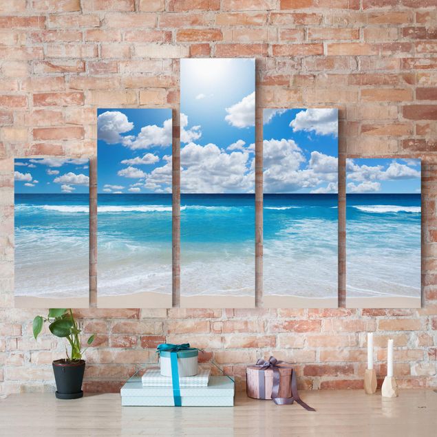 Print on canvas 5 parts - Touch Of Paradise