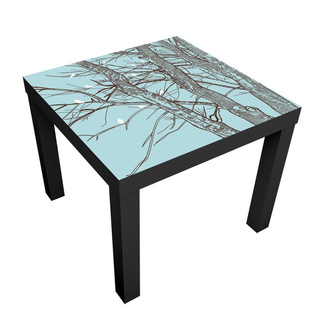 Adhesive film for furniture IKEA - Lack side table - Winter Trees