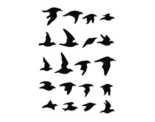 Window sticker - No.61 Flock Of Birds