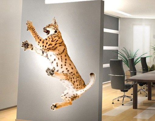 Wall stickers cat No.370 Attacking Lynx