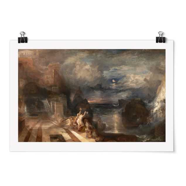 Poster - William Turner - The Parting of Hero and Leander - from the Greek of Musaeus