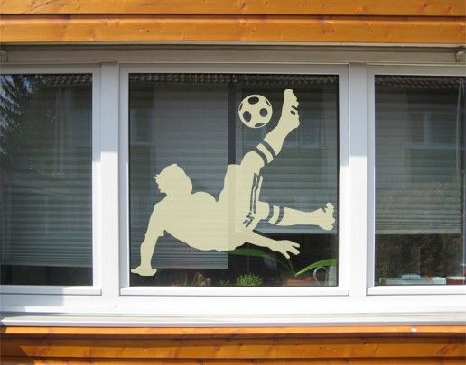 Window sticker - No.UL6 football - overhead kick
