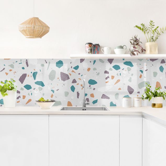 Kitchen wall cladding - Detailed Terrazzo Pattern Grosseto
