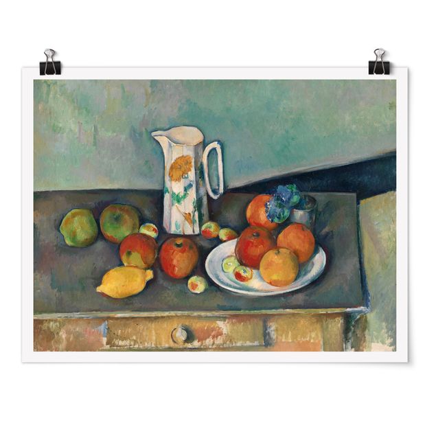 Poster - Paul Cézanne - Still Life With Milk Jug And Fruit