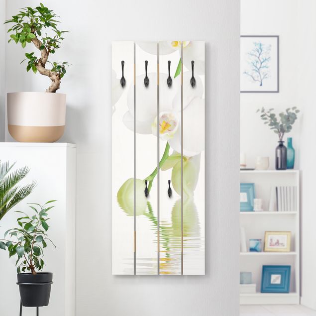 Wooden coat rack - Spa Orchid - White Orchid