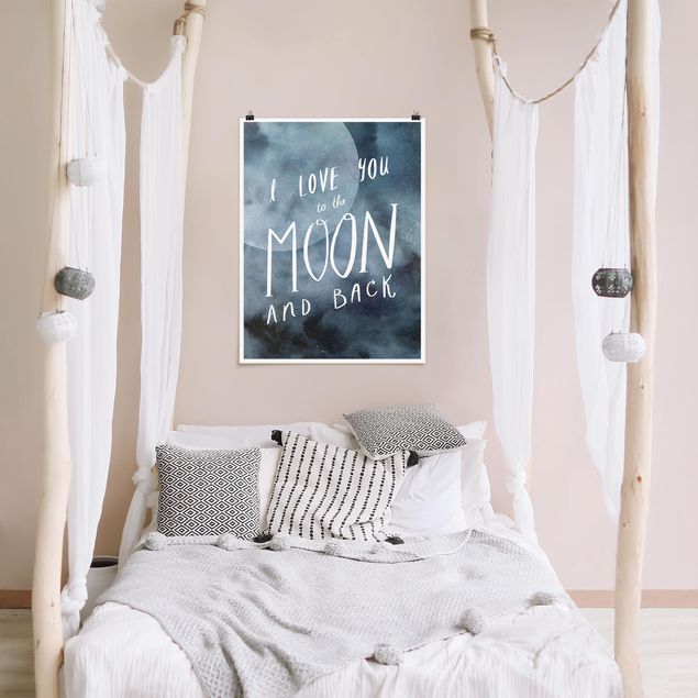 Poster quote - Heavenly Love - Moon