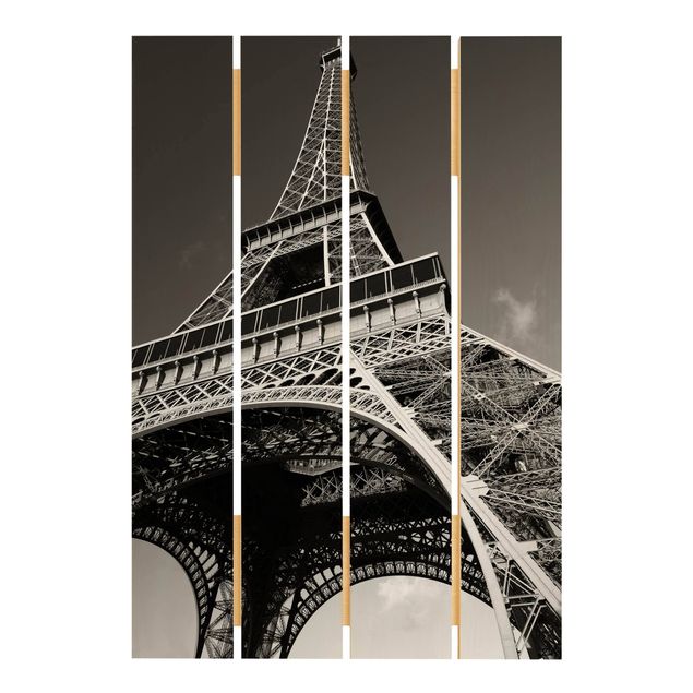 Print on wood - Eiffel tower