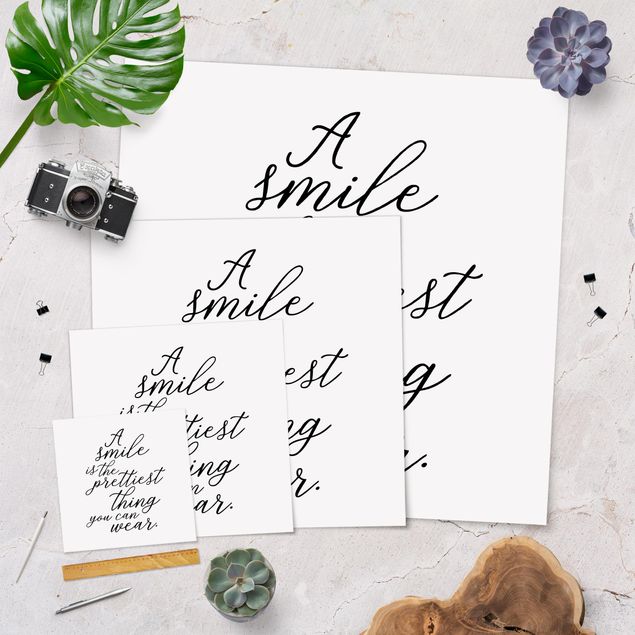 Poster - A Smile Is The Prettiest Thing