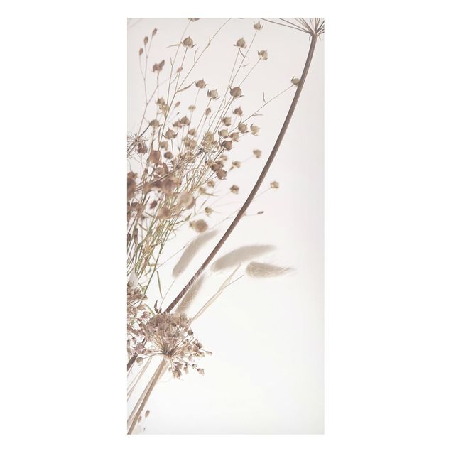 Magnetic memo board - Bouquet Of Ornamental Grass And Flowers