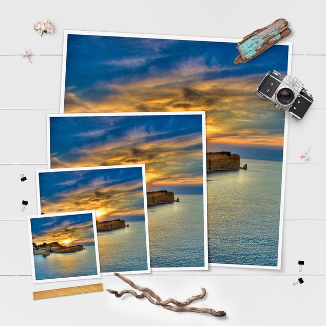 Poster - Sunset Over Corfu