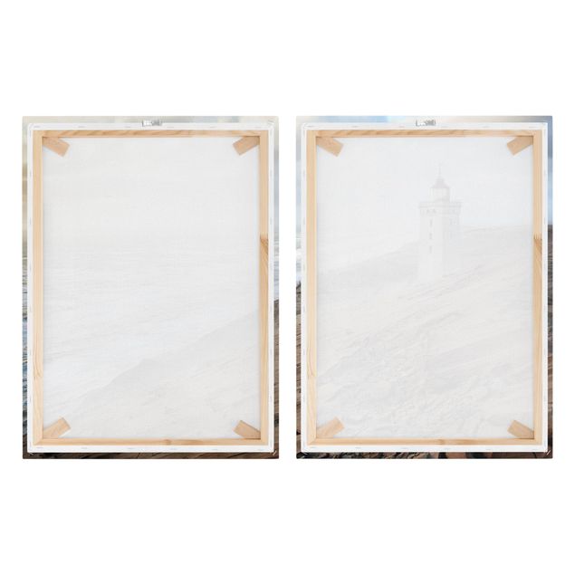Print on canvas 2 parts - Lighthouse In Denmark