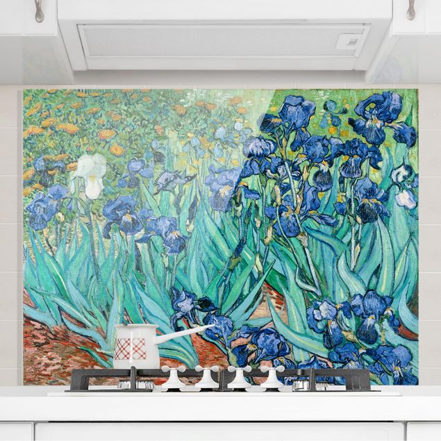 Glass splashback flower Vincent Van Gogh -