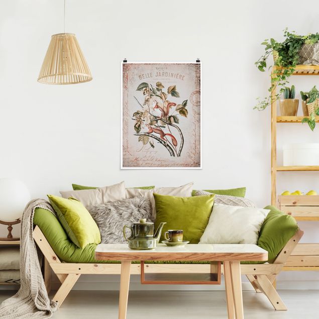 Poster - Shabby Chic Collage - Squirrel