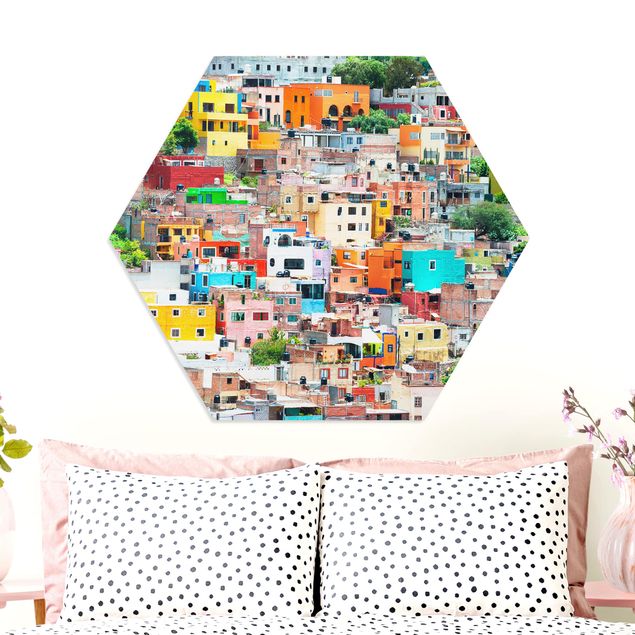 Forex hexagon - Coloured Houses Front Guanajuato