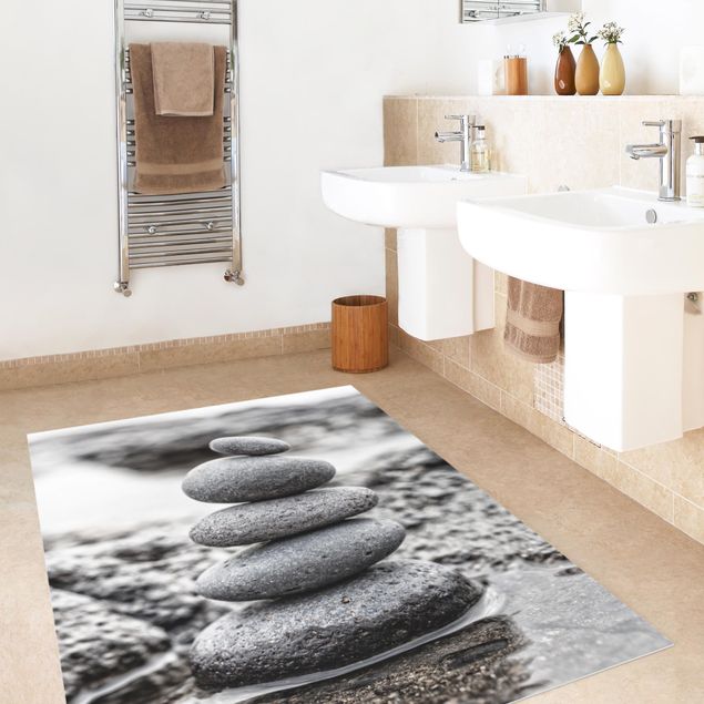 modern area rugs Stone Tower In Water