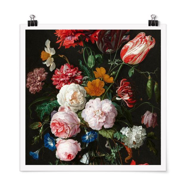 Poster - Jan Davidsz De Heem - Still Life With Flowers In A Glass Vase