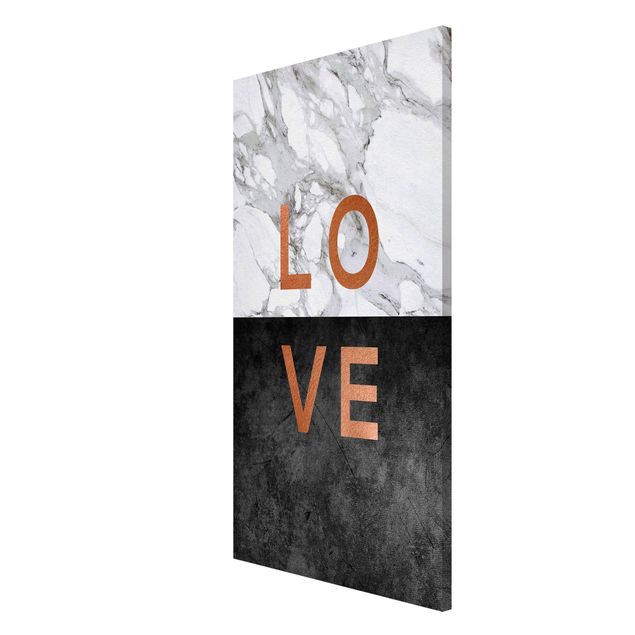 Magnetic memo board - Love Copper And Marble