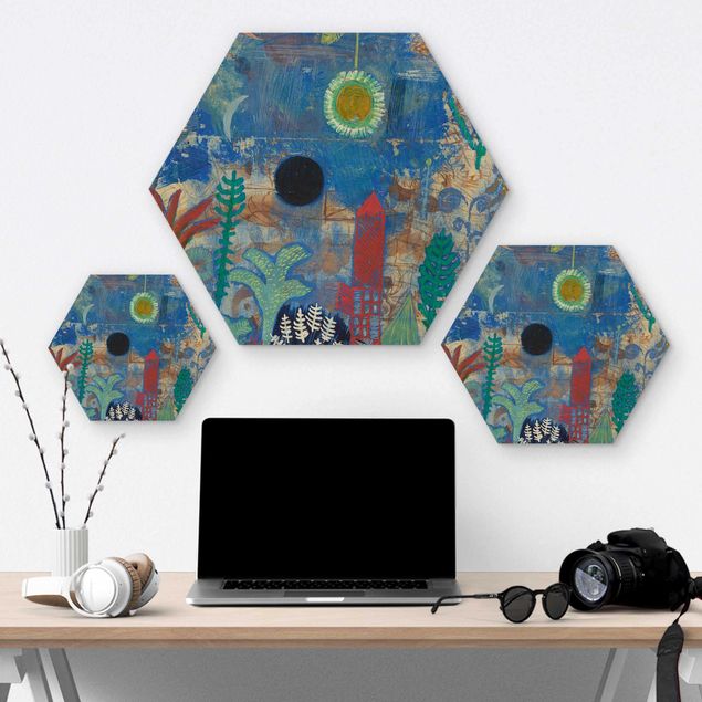 Wooden hexagon - Paul Klee - Sunken Landscape