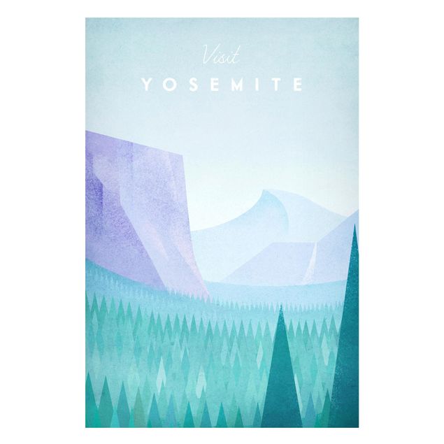 Magnetic memo board - Travel Poster - Yosemite Park