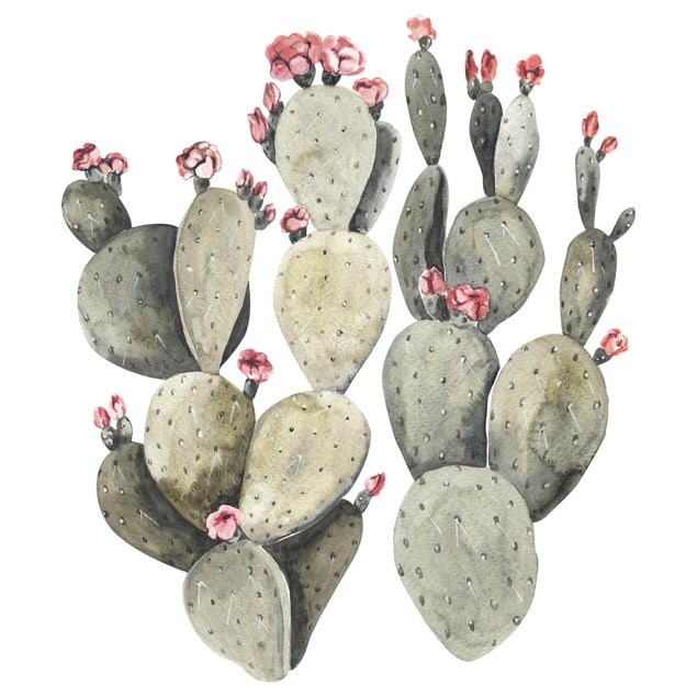 Wall sticker - Watercolour Two Cactuses XXL