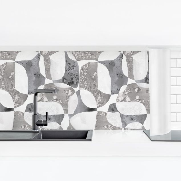 Kitchen splashbacks Living Stones Pattern In Grey