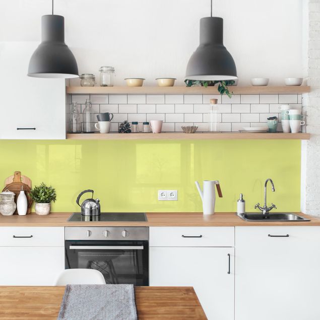 Kitchen wall cladding - Pastel Green