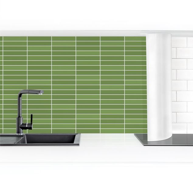 Kitchen wall cladding - Metro Tiles - Green