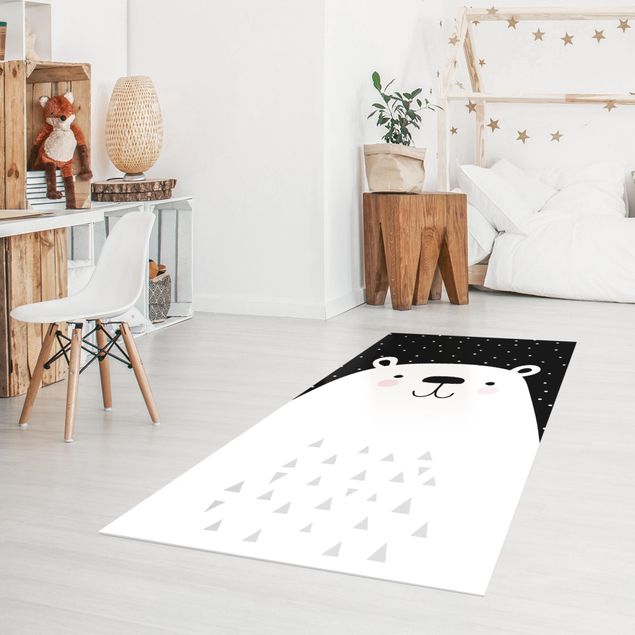 Runner rugs Zoo With Patterns - Polar Bear