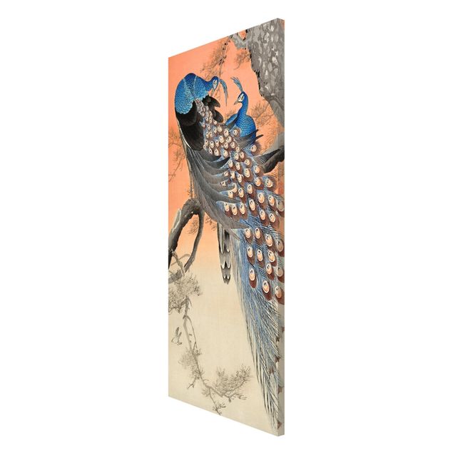 Magnetic memo board - Vintage Illustration Asian Peacock L