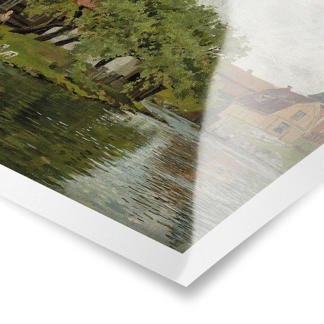 Poster - Edvard Munch - Scene On River Akerselven