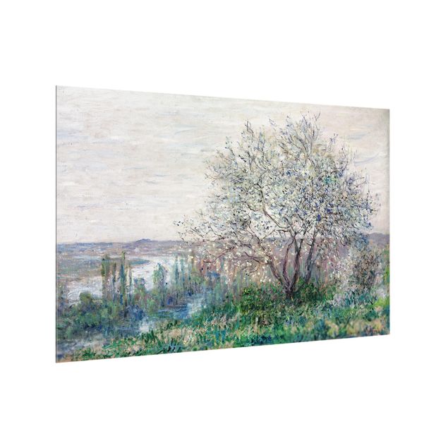 Glass splashback Claude Monet - Spring in Vétheuil