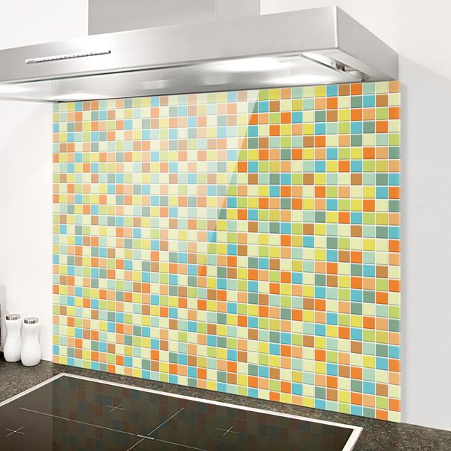 Glass splashback kitchen tiles Mosaic Tiles Sommerset