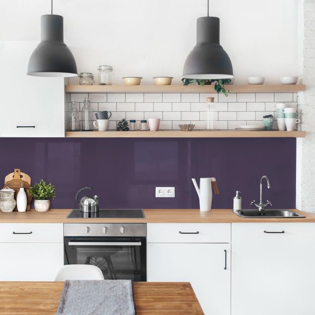 Kitchen wall cladding - Red Violet
