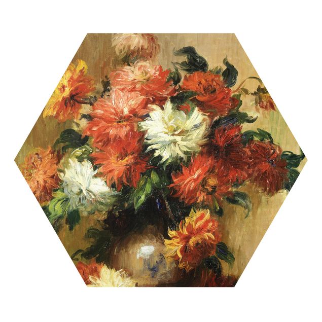 Forex hexagon - Auguste Renoir - Still Life with Dahlias