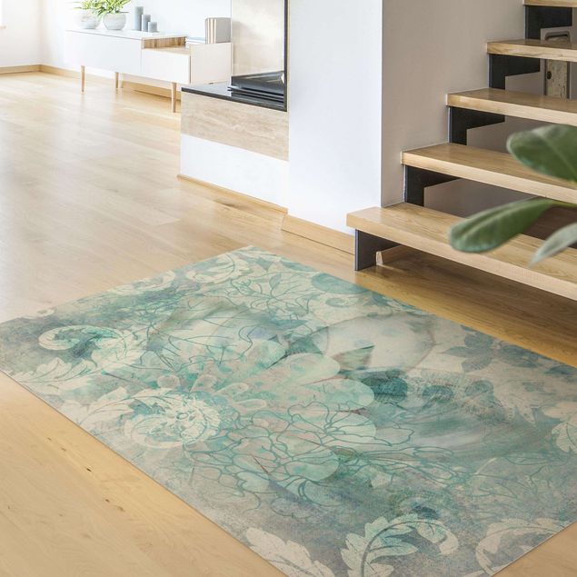 contemporary rugs Frost Flower