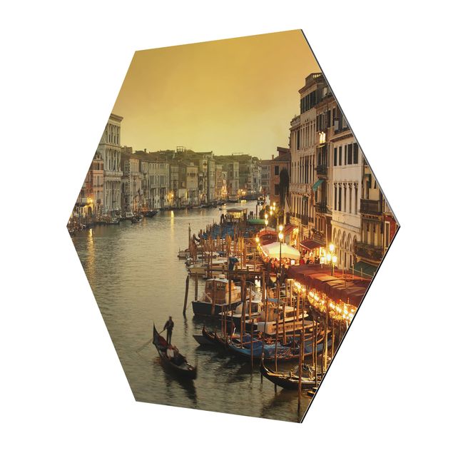 Alu-Dibond hexagon - Grand Canal Of Venice