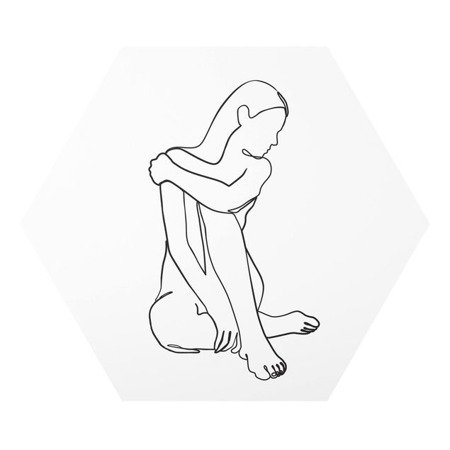 Forex hexagon - Line Art Woman Nude Black And White